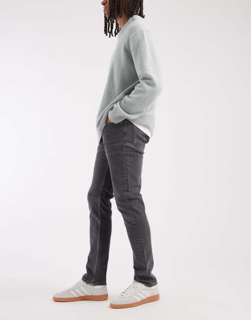 Lee Luke slim tapered jeans in washed dark grey, 2 of 5