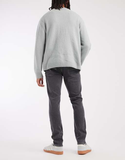 Lee Luke slim tapered jeans in washed dark grey, 3 of 5