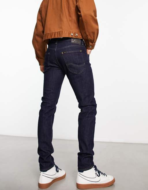 Lee - Luke - Smalle, toelopende jeans met donkere wassing, 2 van 4