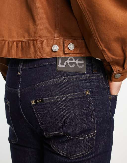 Lee - Luke - Smalle, toelopende jeans met donkere wassing, 3 van 4