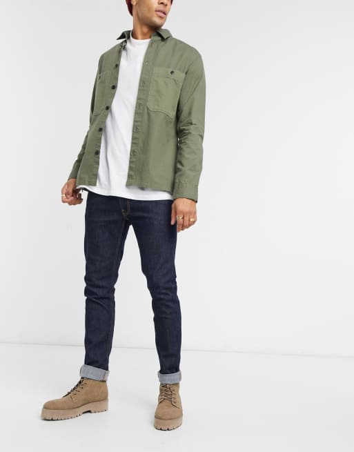 Lee - Luke - Tapered jeans i blå vask og slim fit