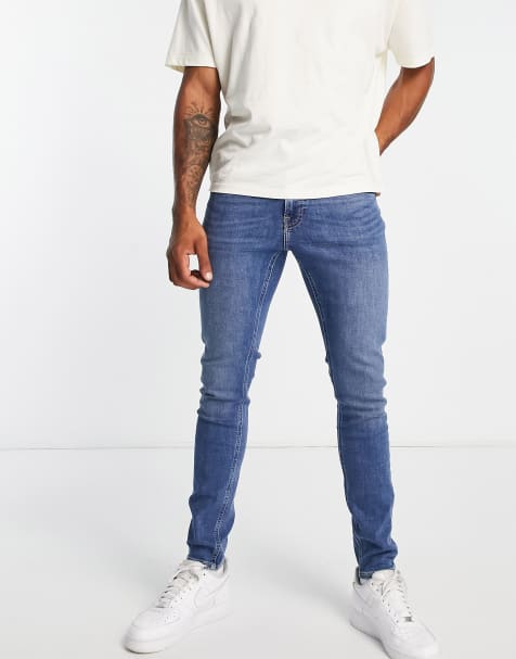 Lee - Malone - Jeans i slidt, mellemblå vask i skinny fit - view 1