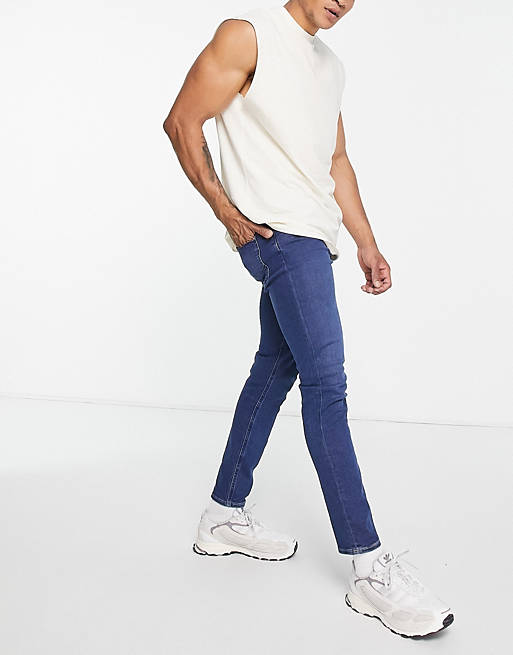 Lee Malone skinny fit jeans in mid wash