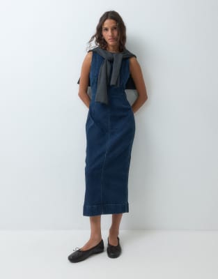 VAN GRAAF Lee Damen Rinsed Jeanskleid Blau, Mittel - Bild 5