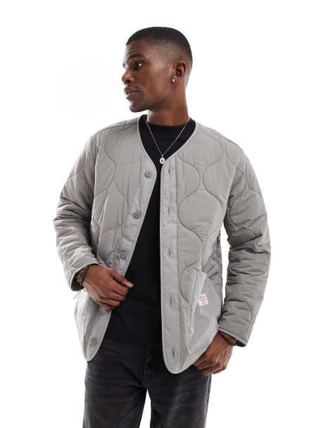 Lee onion quilt liner jacket in light grey - view 1