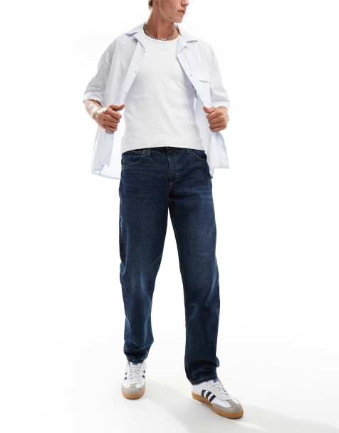 Lee Oscar relaxed tapered fit jeans in dark wash - view 1