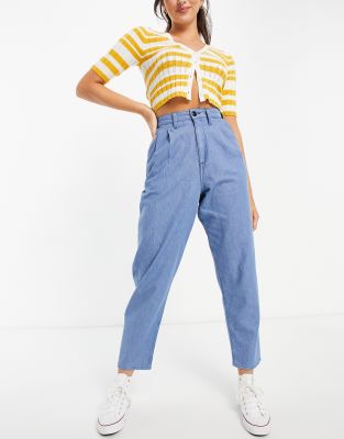 lee pleated denim pants