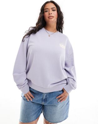 Lee Plus crewneck sweatshirt in lilac