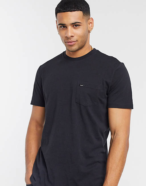 Lee pocket t-shirt in black | ASOS