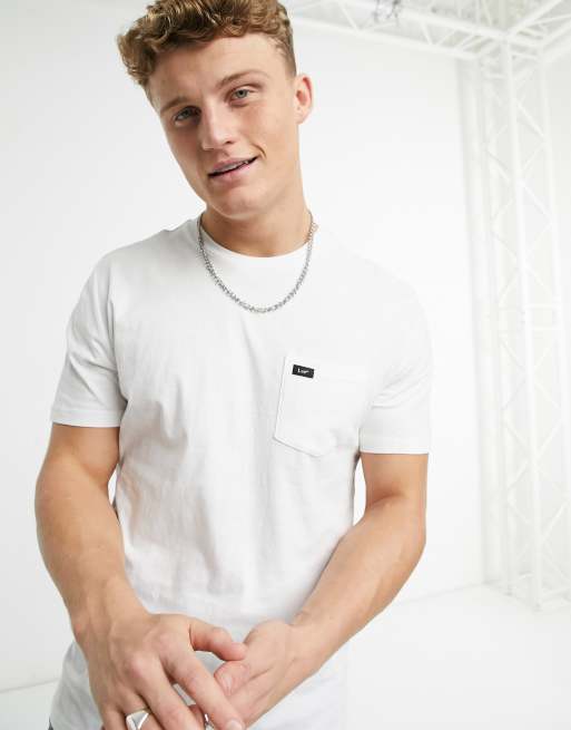 Lee pocket t shirt in white