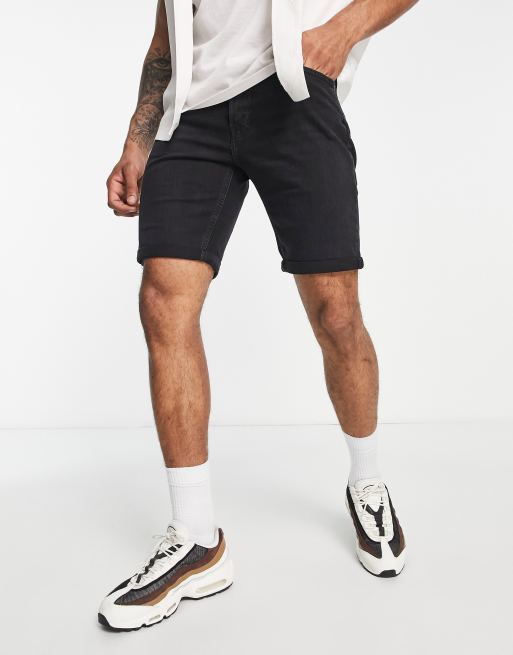 Lee black cheap denim shorts