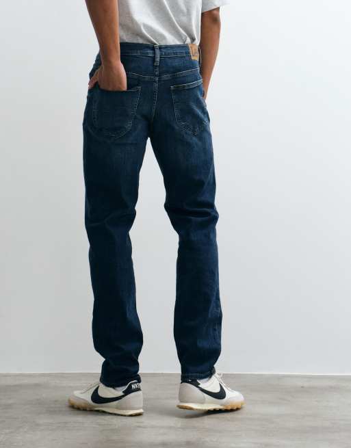 Lee regular fit tapered jeans in dark blue, 3 of 5