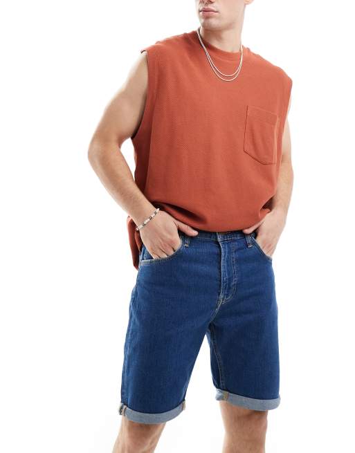 Lee – Regulär geschnittene Jeansshorts mit 5 Taschen und mittlerer Waschung in Lazy River