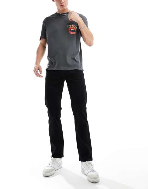 Lee regular straight jeans in black rinse, 2 of 5