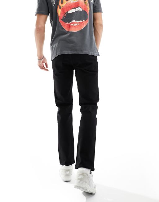 Lee regular straight jeans in black rinse, 3 of 5