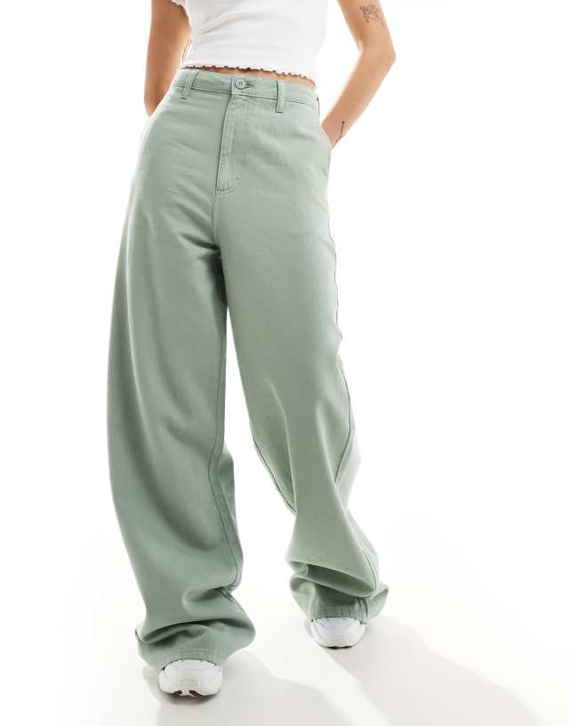 Lee - relaxed fit chinos in light green grey