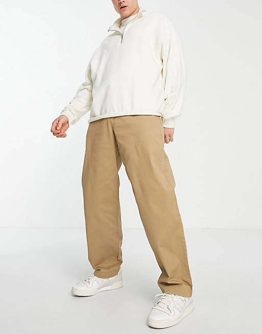 Lee relaxed fit cotton chinos in beige - BEIGE | ASOS