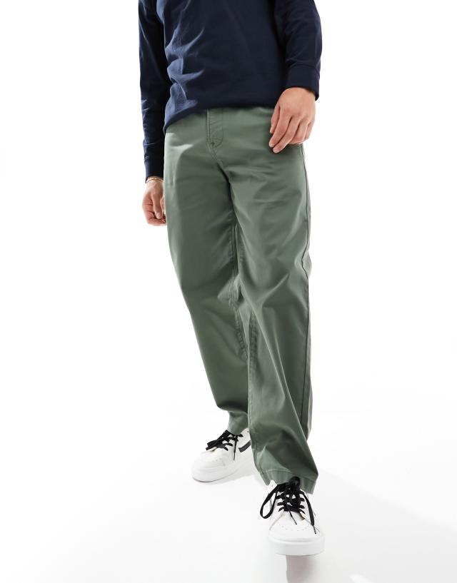 Lee - relaxed twill chinos in olive grove green