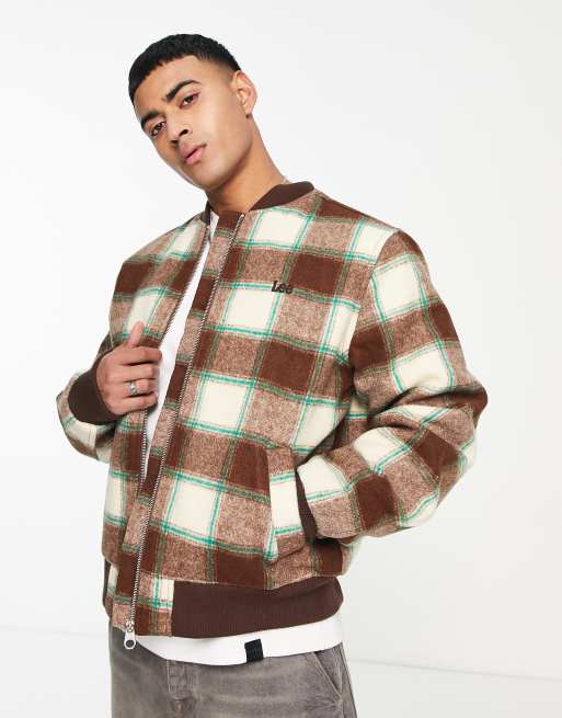 Checked 2025 wool jacket