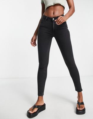 Lee retro skinny jeans in washed black