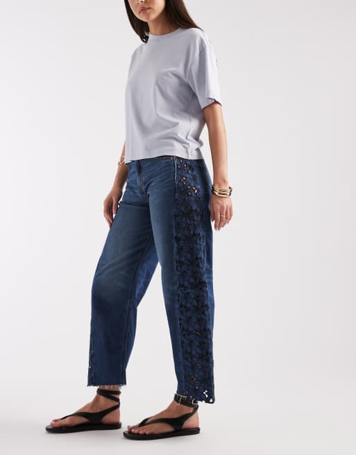 Lee – Rider – Barrel-Leg-Jeans in Blau, 3 von 5