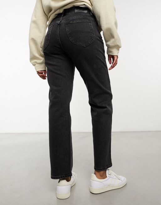 Lee Rider classic straight fit jean in washed black