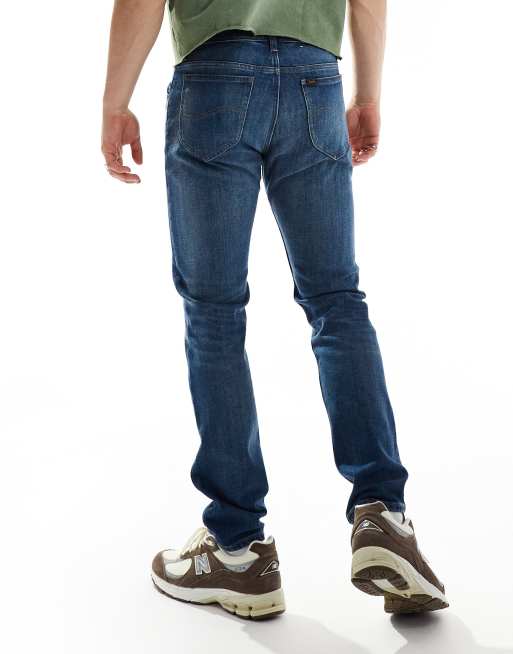 Lee – Rider – Dopasowane niebieskie jeansy, 2 z 5