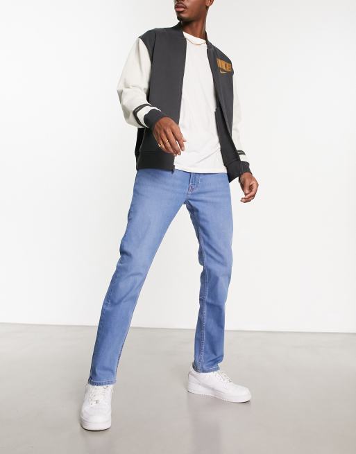 Lee – Rider – Eng geschnittene Jeans in Blau