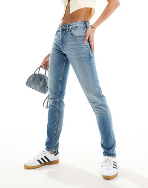 Lee Rider jeans in mid storm blue - view 1