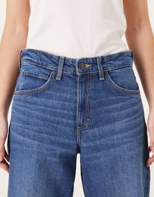 Lee – Rider – Jeans in verwaschenem Dunkelblau mit lockerem, weitem Schnitt, 5 von 5