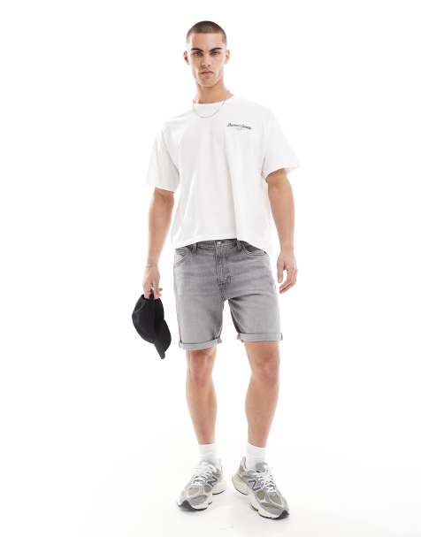 Lee Rider - Pantaloncini slim fit lavaggio grigio - view 1