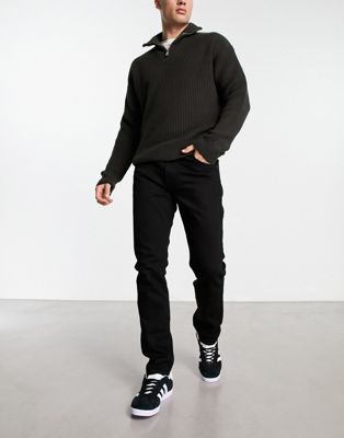 Lee Rider relaxed fit jeans in black - ASOS Price Checker