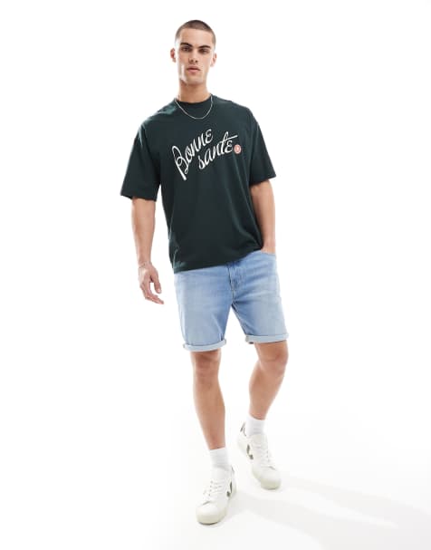 Lee - Rider - Shorts i lyseblå vask i slim fit - view 1