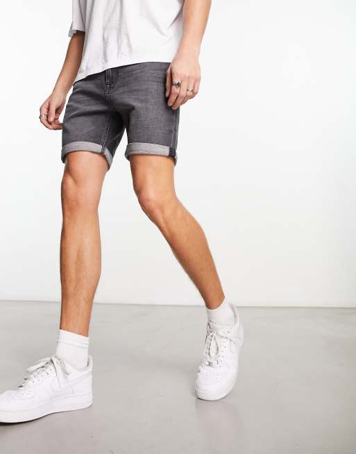 Boy's Checkered Denim Short (Husky)