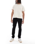 [Lee] Lee Rider slim fit jeans in black W30 L32 Clean black