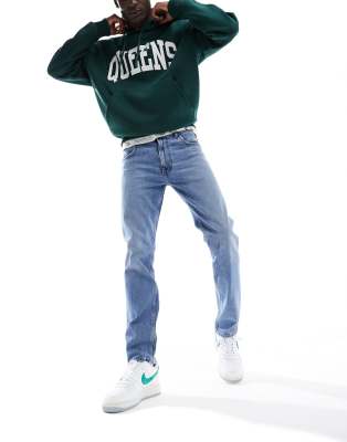 Lee Rider slim fit jeans in downtown light wash - view 1