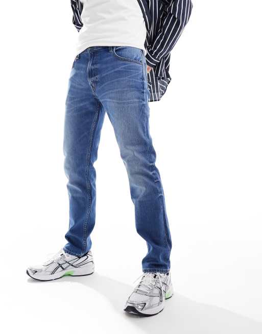 Lee - Rider - Slim-fit jeans in vintage donkere wassing