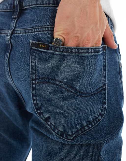 Lee - Rider - Smalle jeans met rechte pasvorm in vintage mid-wash, 5 van 5