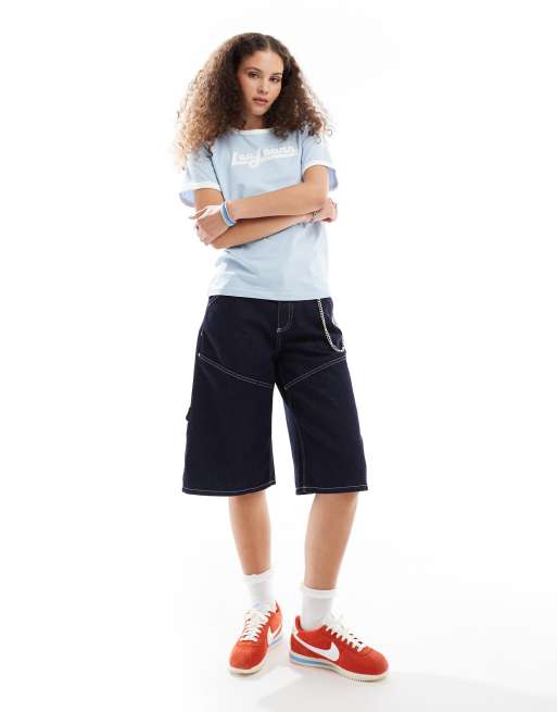 Lee ringer t-shirt in light blue | ASOS
