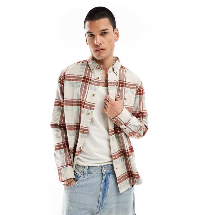 Check shirt flannel off white hot sale