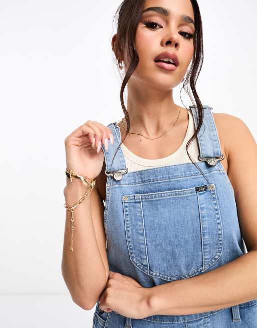 Lee - Salopette courte en denim - Indigo, 4 de 4