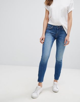 lee scarlett cropped skinny jeans