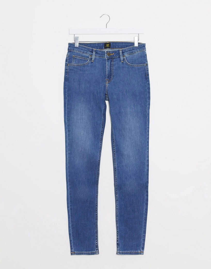 Lee Scarlett skinny jeans in mid tiverton blue