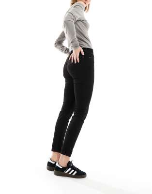 Lee - Scarlett - Skinny-Jeans in schwarzer Waschung mit hohem Bund