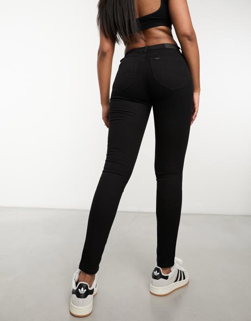 Lee - Scarlett - Skinny jeans met hoge taille in zwart, 2 van 5