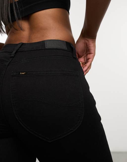 Lee - Scarlett - Skinny jeans met hoge taille in zwart, 4 van 5