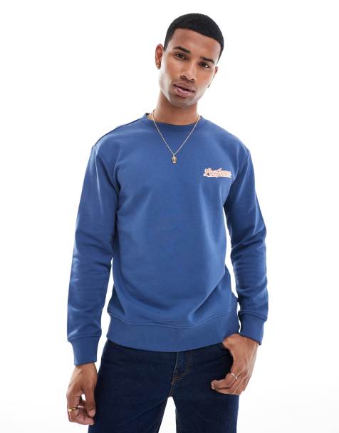 Lee script logo sweatshirt in dark blue - view 1