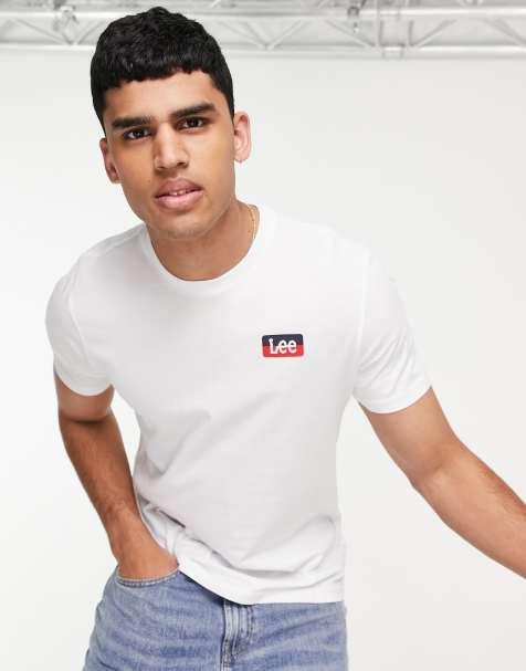 Lee seasonal logo t-shirt in white - view 1