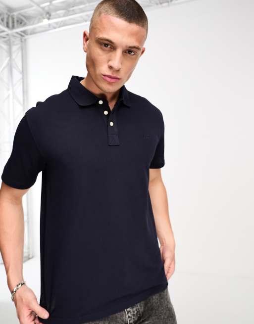 Lee short sleeve polo shirt in navy | ASOS