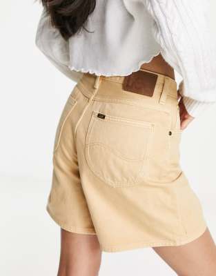 Lee Jeans Lee Stella A-line Denim Shorts In Sunset Gold-yellow